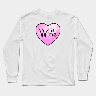 Wine Heart Long Sleeve T-Shirt